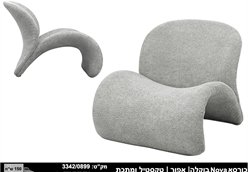 כורסא Nova בוקלה אפור בהיר